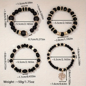 Bohemian Style Beaded Bracelet Set