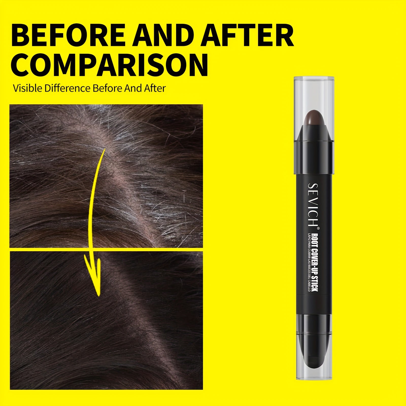 Set of 2 Sevich Men'S Beard And Hair Dye Sticks, Designed for Long-Lasting Use.