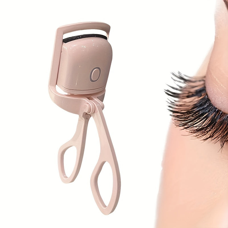 ABS Electric Eyelash Curler - Long-Lasting Curling Device with USB Rechargeable Battery