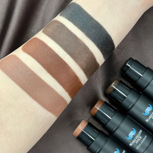 Men's color filling rod with brush head, beard brush pen & whiskers