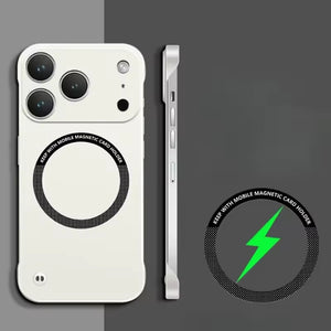 Case Designed for iPhone Series Featuring a Magnetic Frameless Hard PC Construction