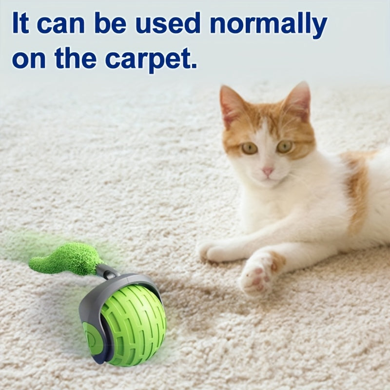 Automatic Moving Cat Toy Ball - Interactive Rolling Ball for Indoor Activities of Dogs and Cats