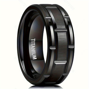 Men's Ring - Matte Black Minimalist Jewelry