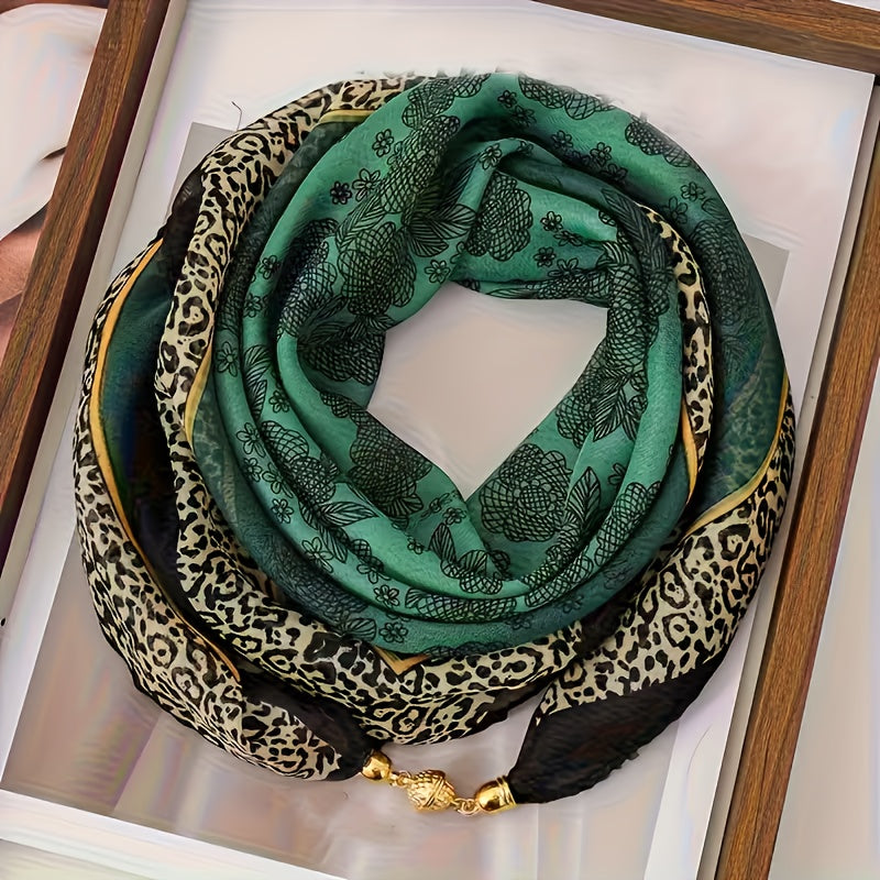 Women's Scarf | Magnetic Neck Warmer with Magnetic Clips