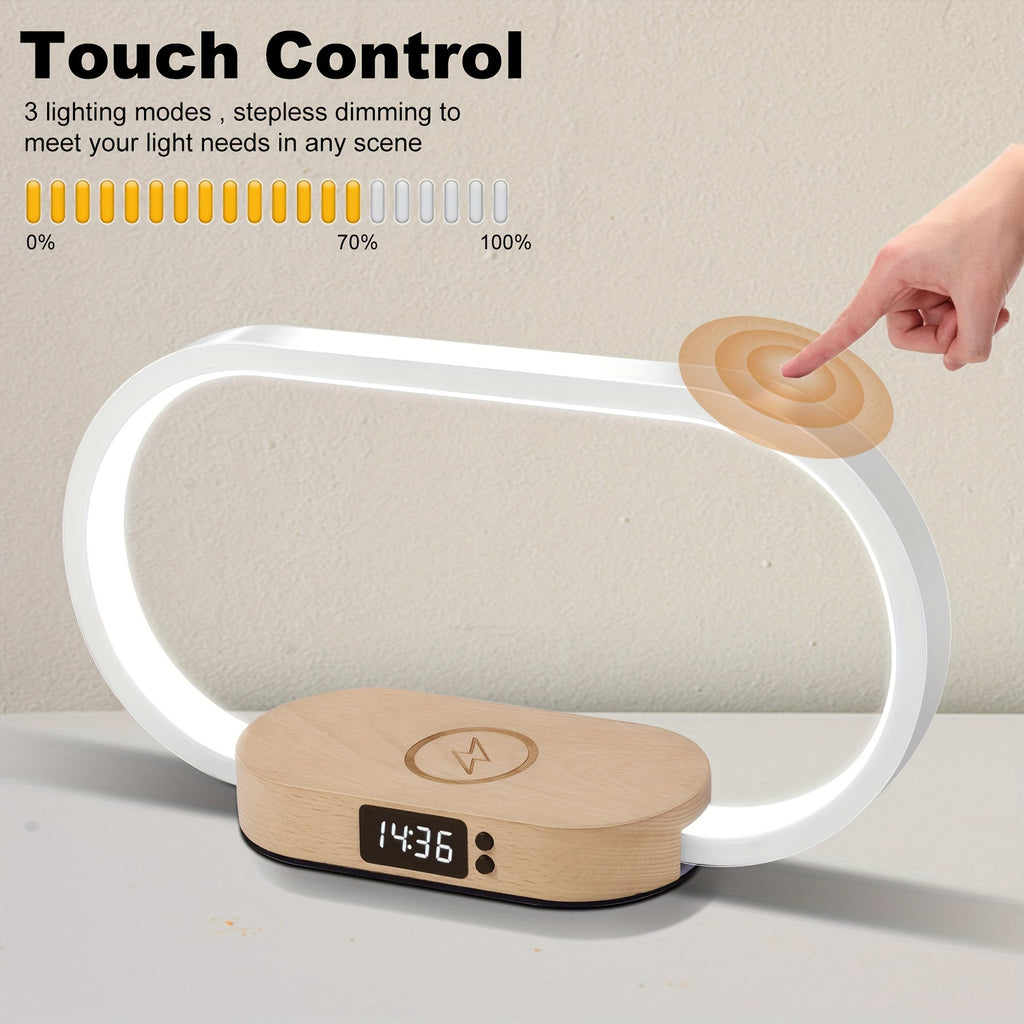 For iPhone And Multiple Functional Wireless Charger Pad Table LED Table Under Desk Lamp