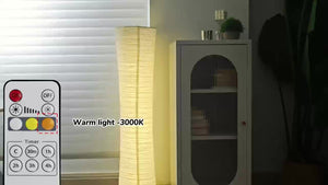 Elegant Warm-Light Floor Lamp with Remote