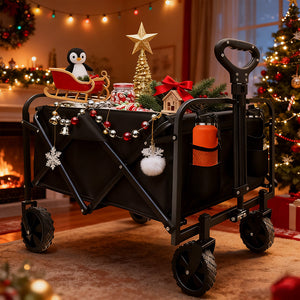 Heavy Duty Folding Camping Shopping Cart, Large Capacity