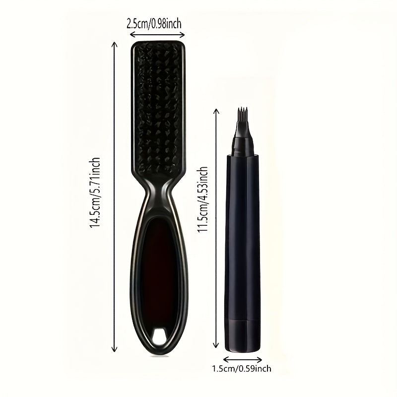 4/8 Pack Men's Beard Filling Pens, Long-Lasting Beard Pen Set with Brush
