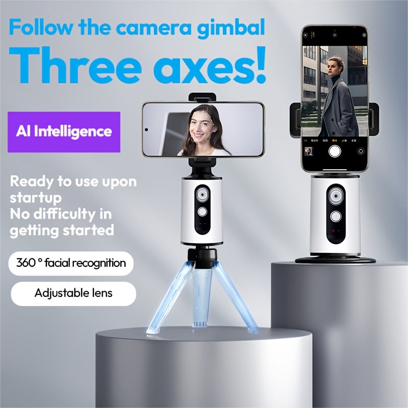Lonfine Smart Tracking Tripod with AI Face/Body Tracking & 360° Rotation