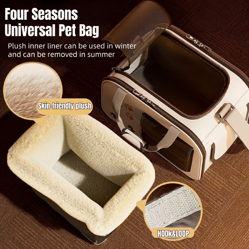 Breathable Cat Carrier, 2 Styles Available, Durable Nylon Travel Bag