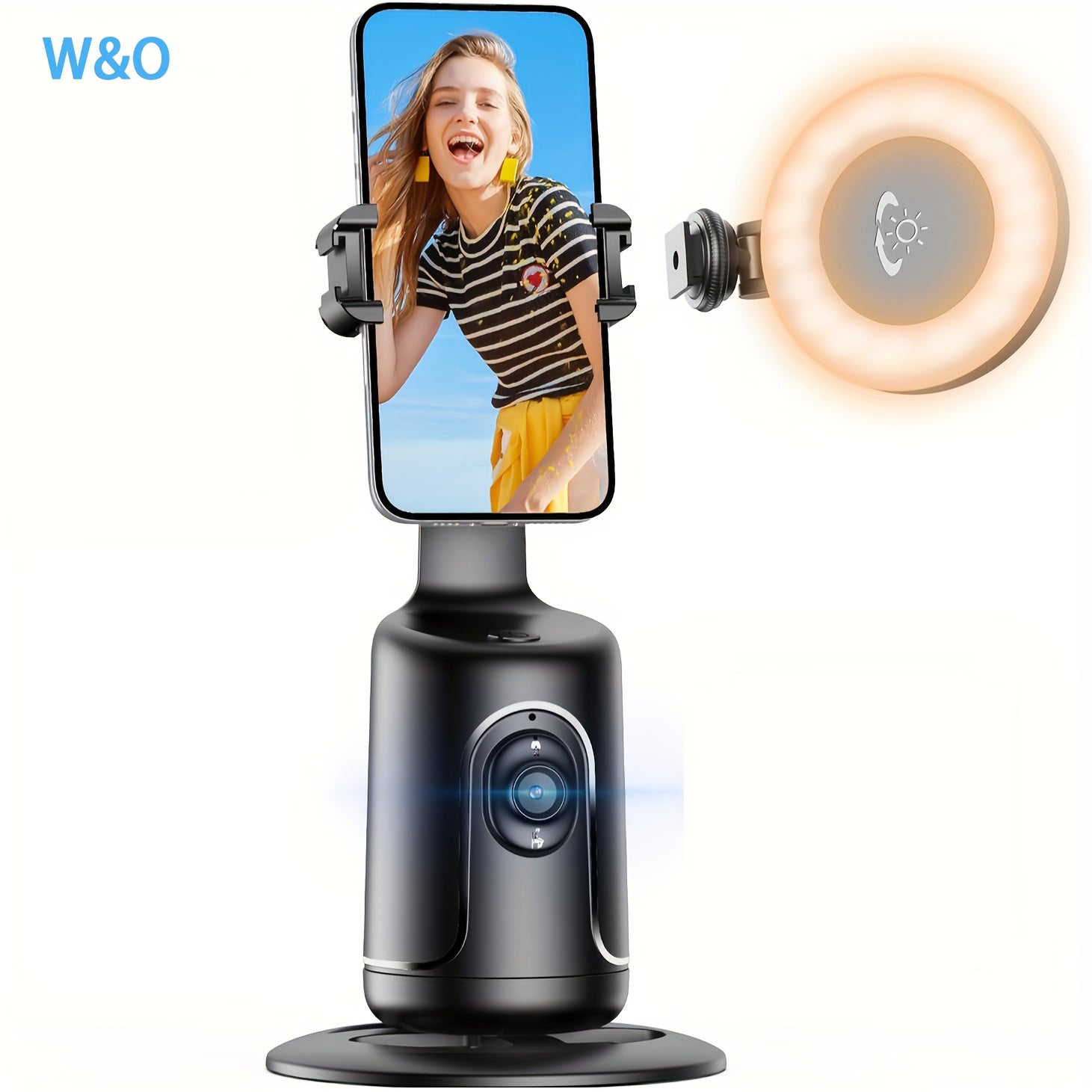 Auto Face Tracking Tripod No App Required, 360° Rotation