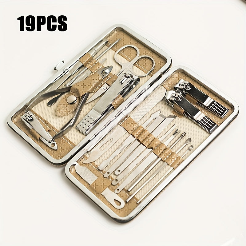 Beauty Tools Grooming Set with Portable Case - for Household And Travel