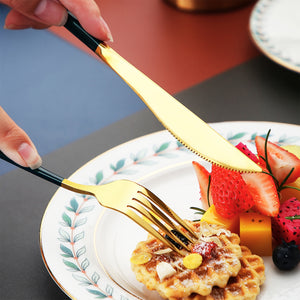 4pcs Stainless Steel Cutlery Set with Portable Cutlery Box