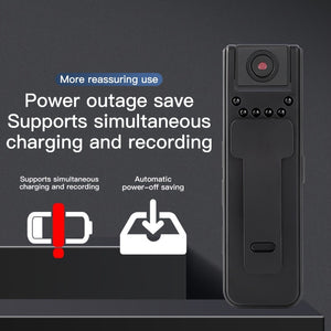 1080P Mini Camera - 180° Rotatable Lens