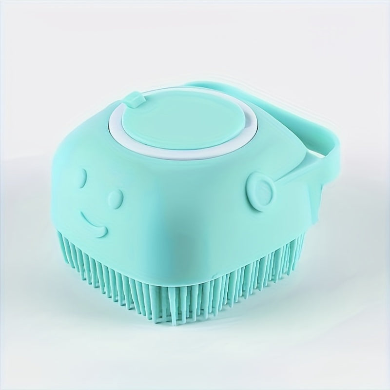 1pc Pet Grooming System with Built-in Storage - Dog and Cat Shower Brush