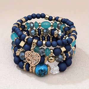 Bohemian Style Beaded Bracelet Set