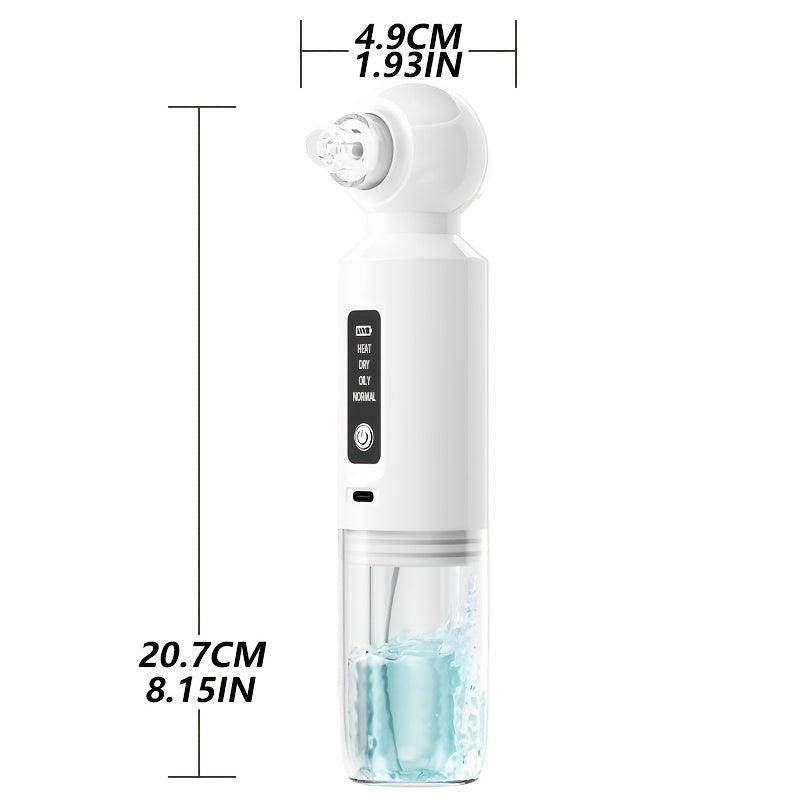 6-Head Blackhead Vacuum Extractor, USB Rechargeable Mini Pore Cleaner