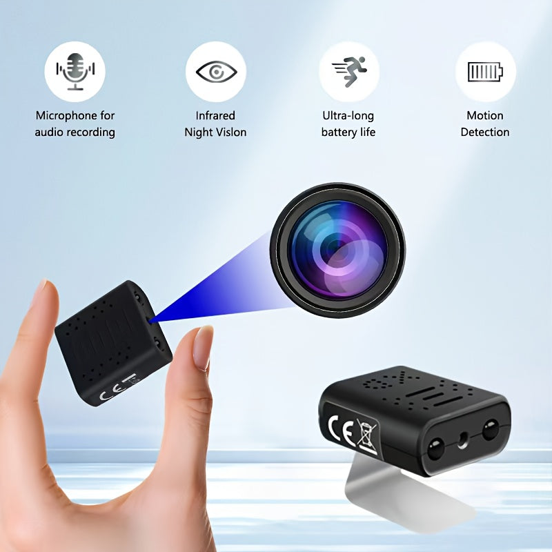 Compact And Potent HD Camera Featuring AI Detection for Security Monitoring, Equipped with Night Vision Capabilities.