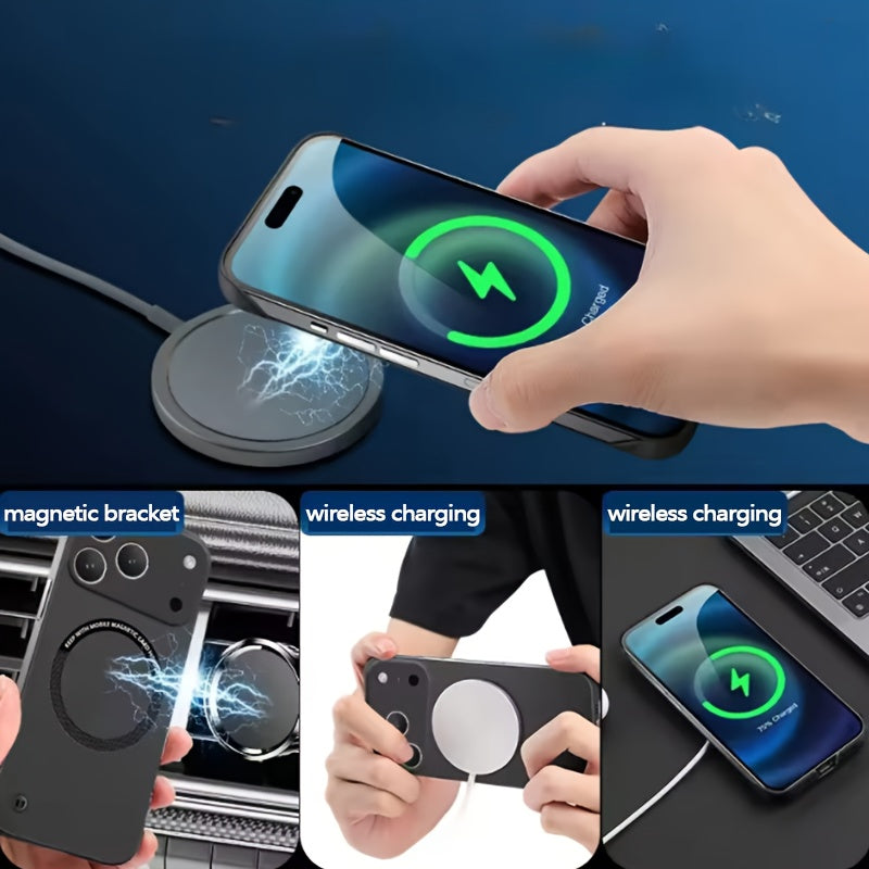 Case Designed for iPhone Series Featuring a Magnetic Frameless Hard PC Construction