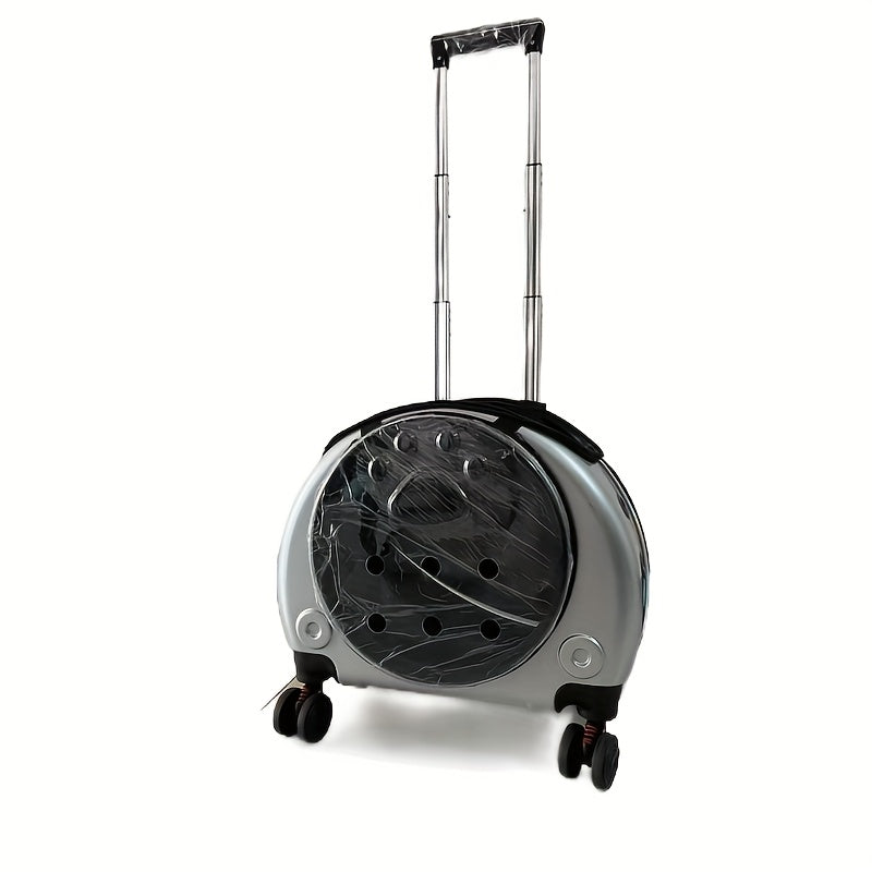 Dual-Shoulder Pet Stroller with Transparent Space Capsule Design | For Two Cats or Small Dogs