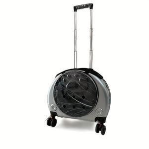 Dual-Shoulder Pet Stroller with Transparent Space Capsule Design | For Two Cats or Small Dogs