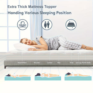 Ultra-thick Cooling Mattress Protector, Deep Pocket (8-21 Inches)