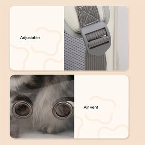 1pc Portable Pet Carrier, Lightweight And Foldable, Stylish And Breathable