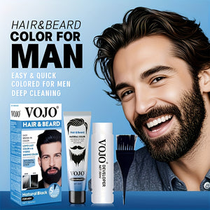 Men's Beard Easy-to-dye Hair Cream.