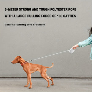 Retractable Leash for Dogs and Cats. Outdoor Anti-impulse Dog Walking Leash