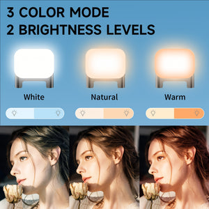 42" Selfie Stick Tripod with Fill Light Extendable Phone Tripod Stand