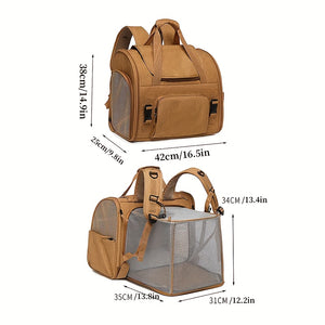 Backpacks for Transporting Cats, Expandable Design with Breathable Mesh