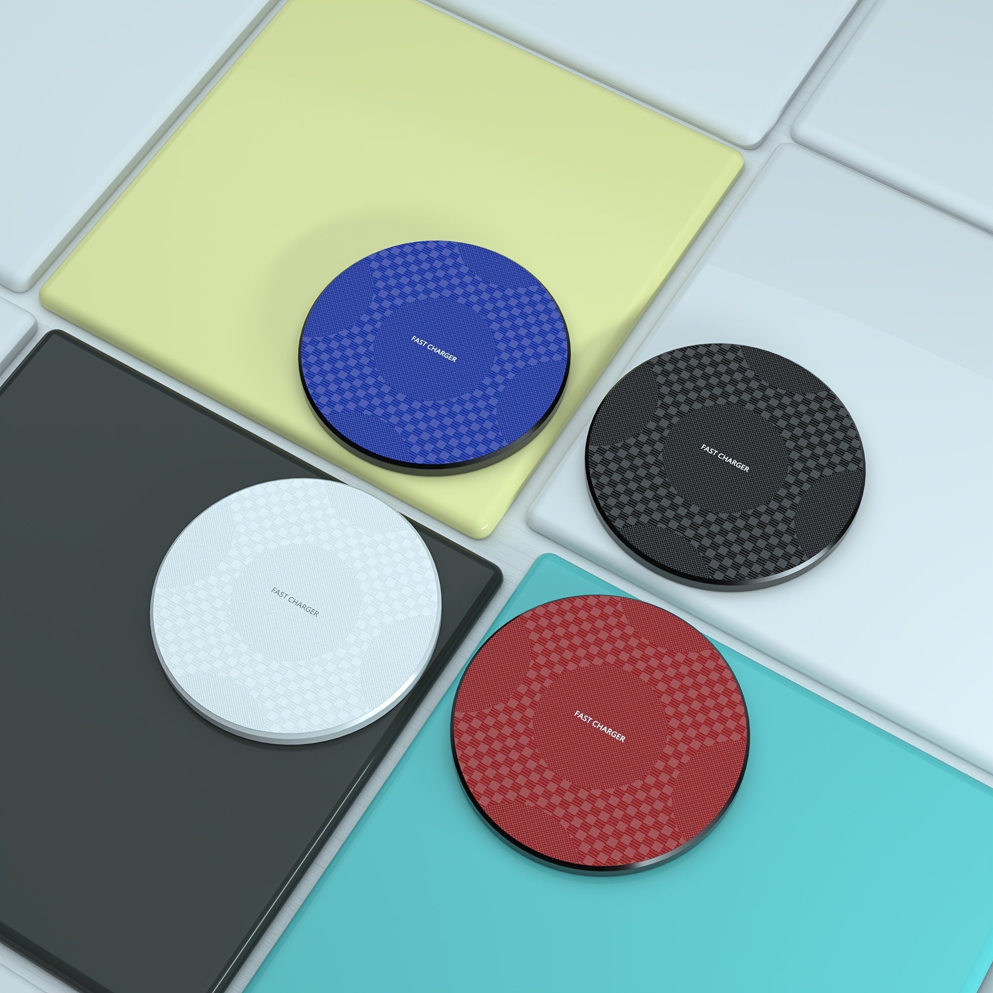 10W Fast Wireless Charger, Compatible with iPhone & Samsung devices