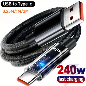 240W USB-C Fast Charging Cable