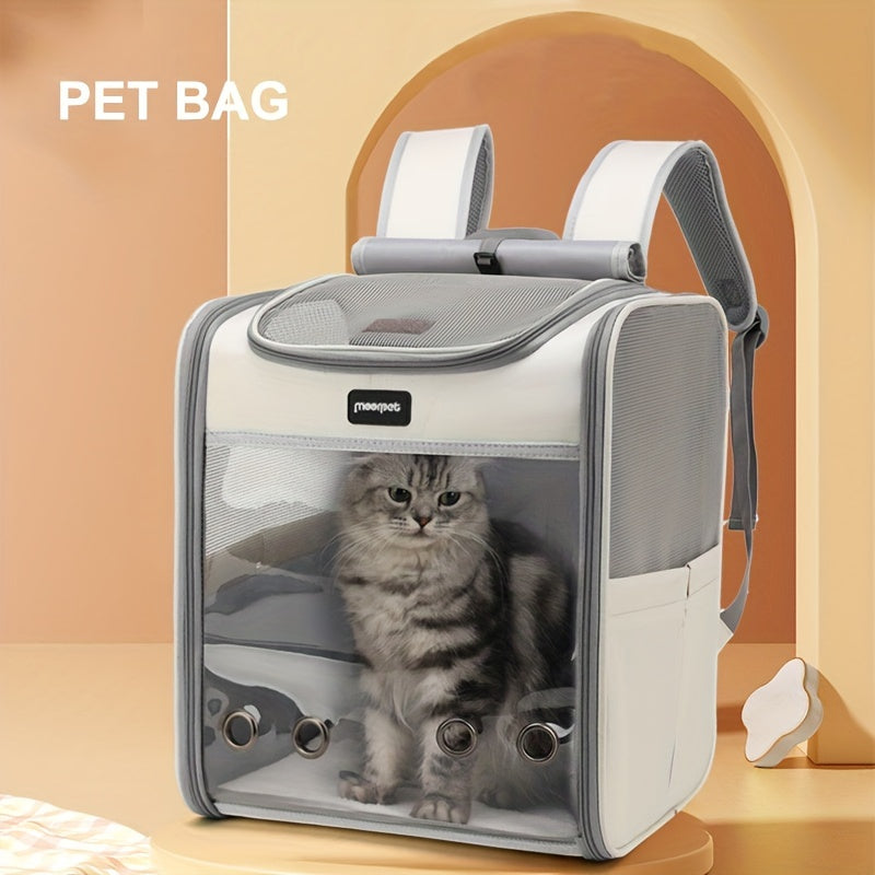 1pc Portable Pet Carrier, Lightweight And Foldable, Stylish And Breathable