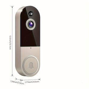 Wireless 1080P Surveillance Doorbell, 2.4G Wireless Video Is Clear. USB Charging