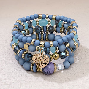 Bohemian Style Beaded Bracelet Set