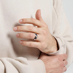 16pcs Men's 201 Stainless Steel Rings, Women's Cold Strap Rings, Men's Simple Engagement Ring Set