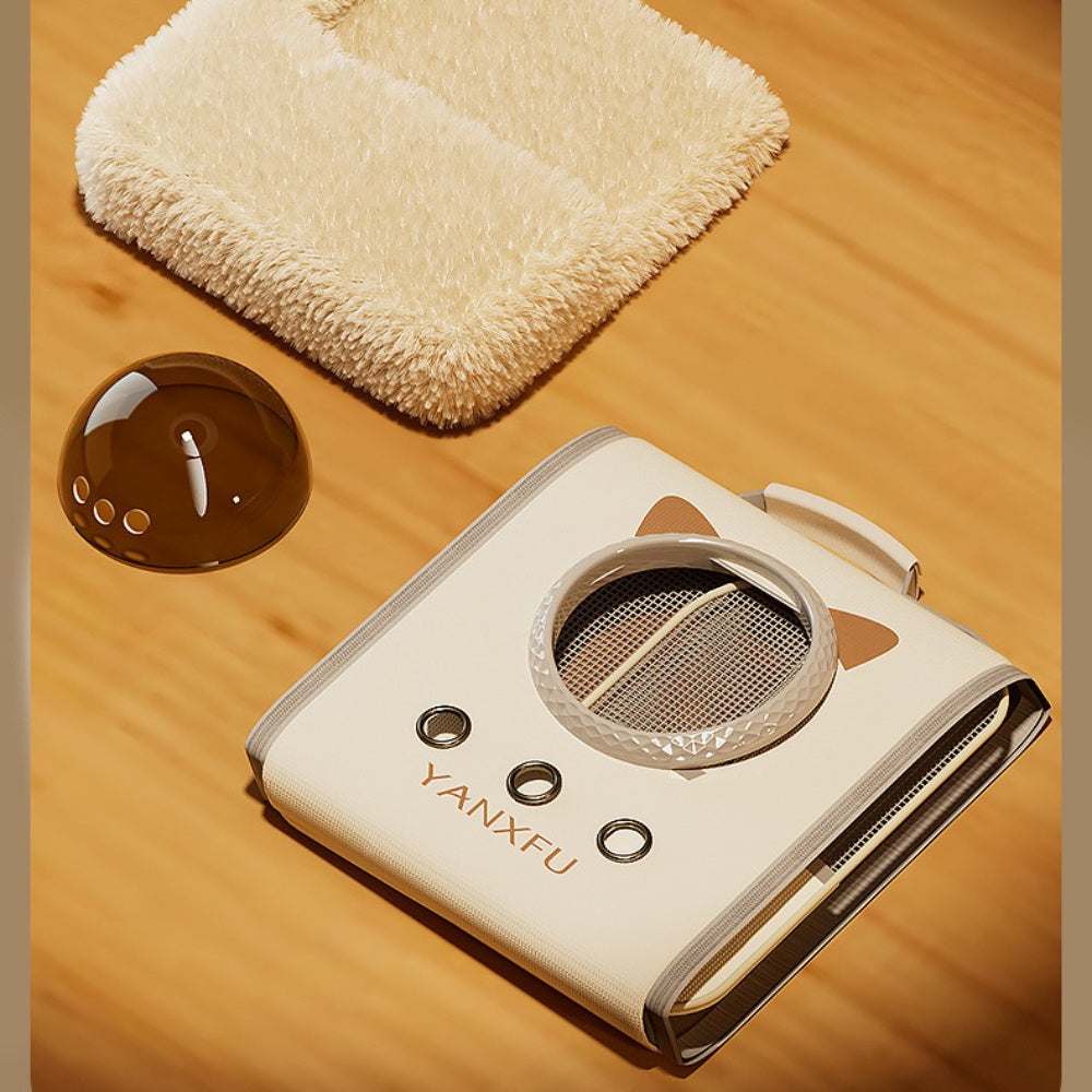 Winter Warm Cat Backpack for Small Pets - Portable Foldable Pet Carrier