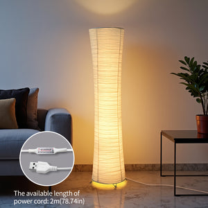 Elegant Warm-Light Floor Lamp with Remote