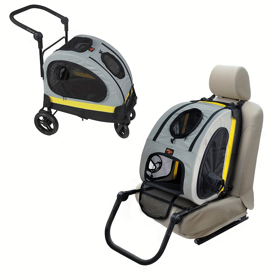 Bingopaw Convertible Travel Stroller for Small Dogs & Cats