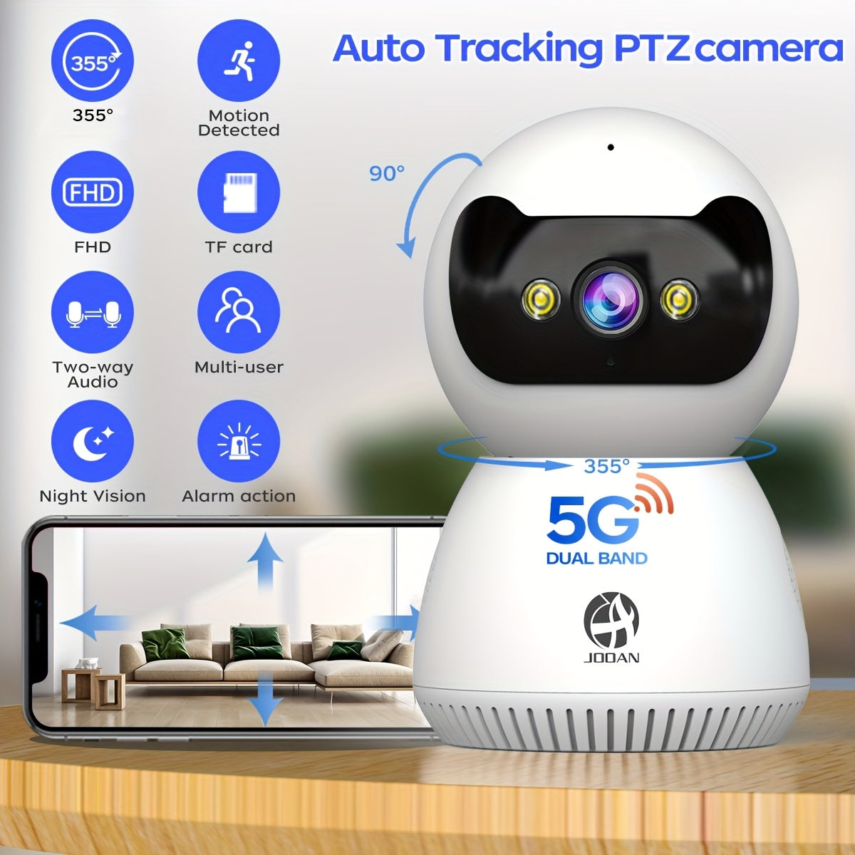 1080P Full HD Security Camera with Full-Color Night Vision