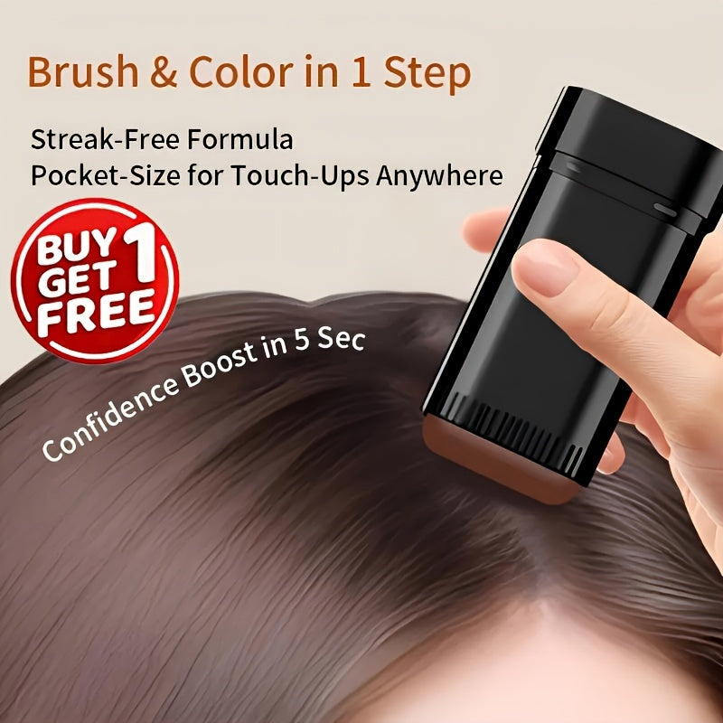 Three-Color Hair Dye Stick - Emergency Hair Color Applicator with Comb Teeth, Waterproof and Sweat-Resistant