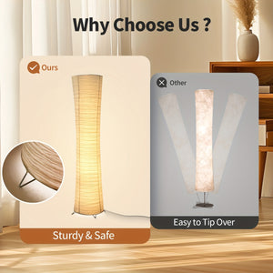 Elegant Warm-Light Floor Lamp with Remote