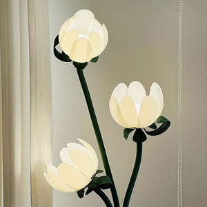 Magnolia Floor Lamp - Adjustable Height, USB-Powered