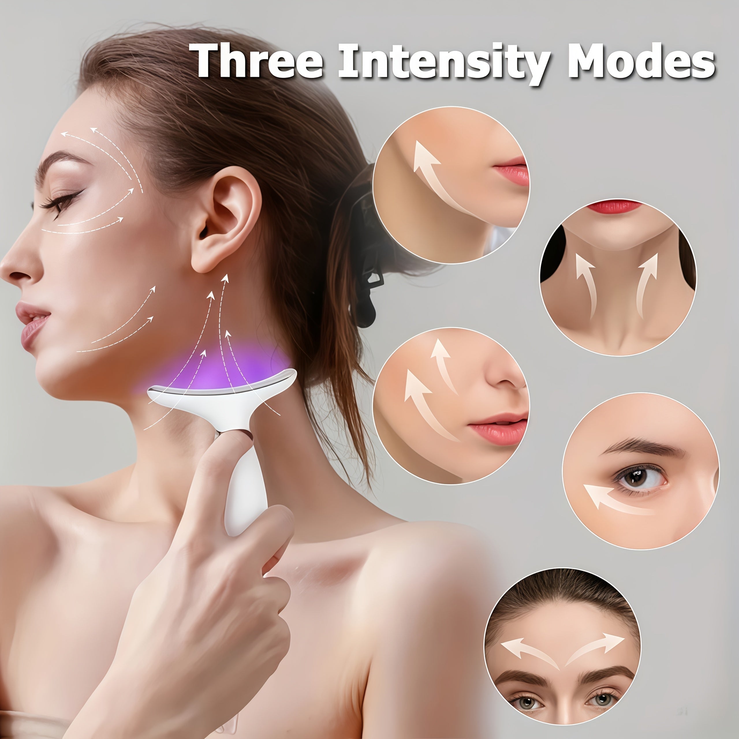 7-Mode Electric Beauty Device - LED Digital Display, Effective Relaxation and Facial Care