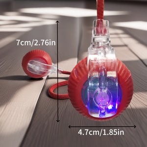 Red Interactive Spherical Pet Toy for Cats