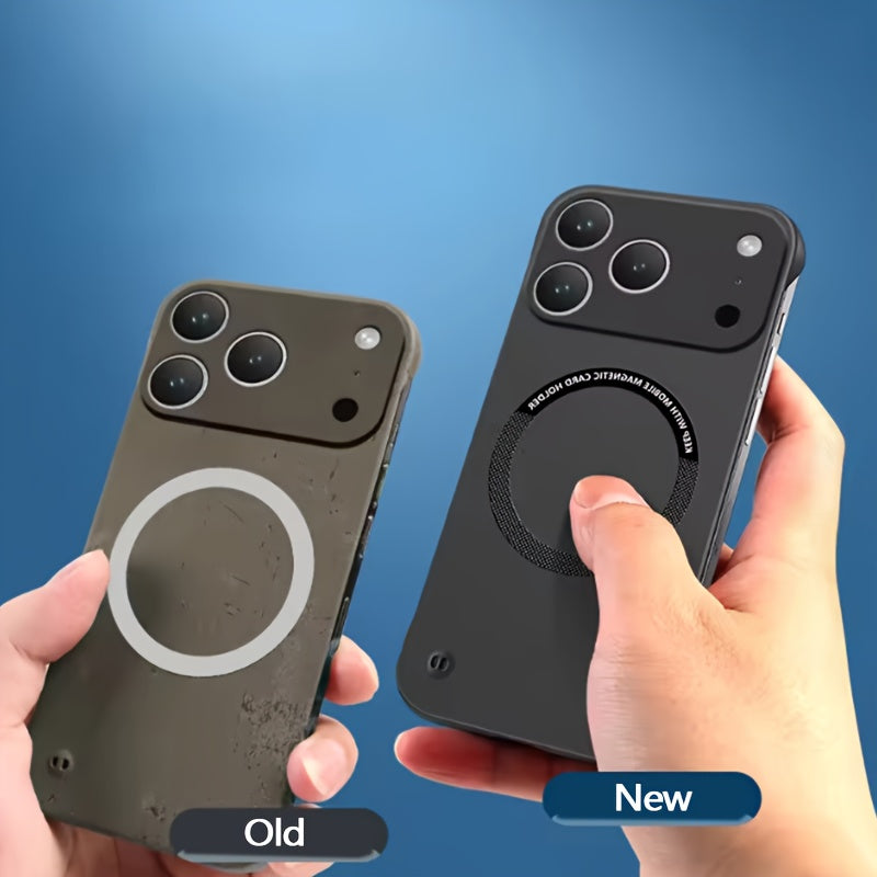 Case Designed for iPhone Series Featuring a Magnetic Frameless Hard PC Construction