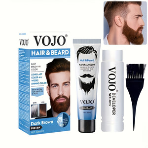 Men's Beard Easy-to-dye Hair Cream.