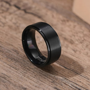 8MM titanium steel ring