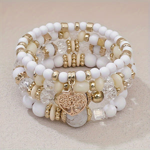Bohemian Style Beaded Bracelet Set